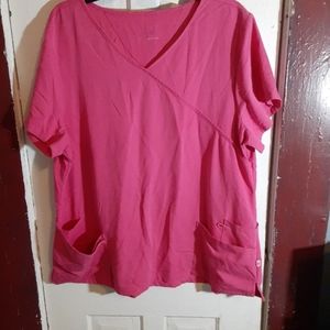 Plus size scrub top